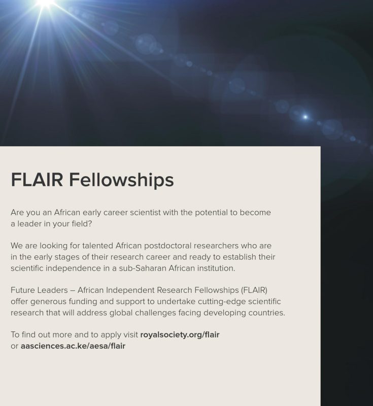 THE FUTURE LEADERS – AFRICAN INDEPENDENT RESEARCH (FLAIR) FELLOWSHIP 2020 ROUND HAS OPENED